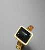 Black Square Stone Ring