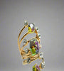 Rainbow Crystal Spiral Ring