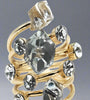 Clear Crystal Spiral Ring
