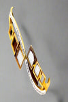Geometric Gold Bangle Bracelet