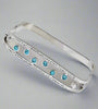 Silver Bracelet with Blue Stones