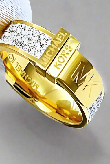 Michael Kors Branded Luxury Gold Ring