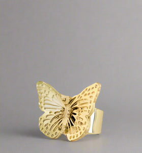 Golden Butterfly Ring