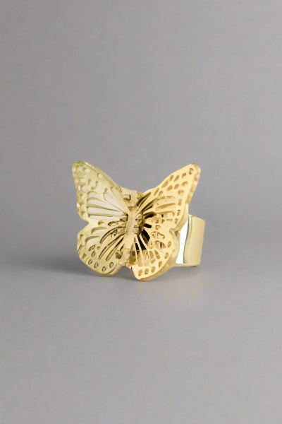 Golden Butterfly Ring
