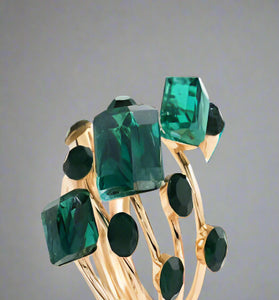 Emerald Green Gem Statement Ring